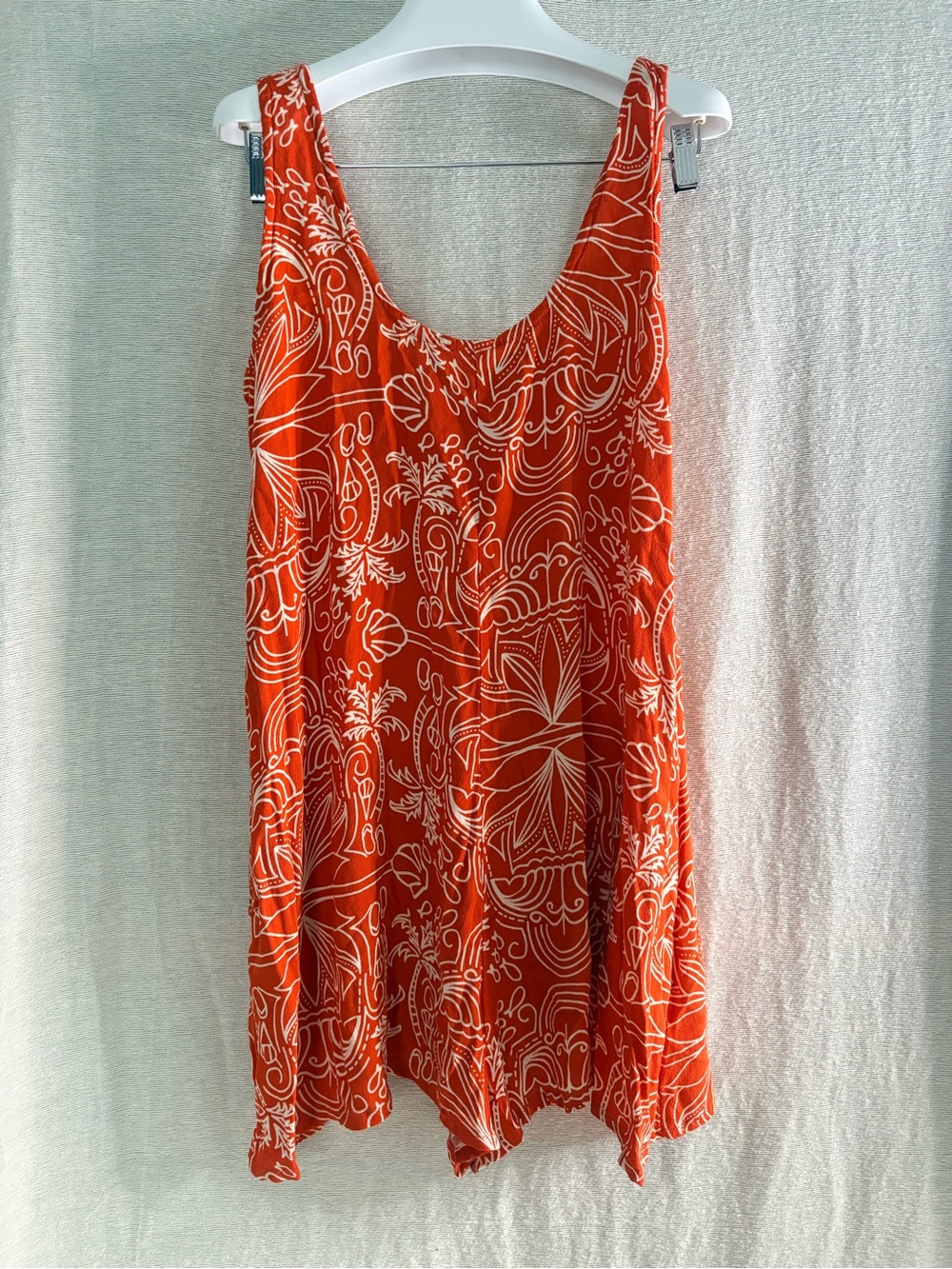 Ava Sky Honolulu Fighting Eel Scoop Neck Sleeveless Romper